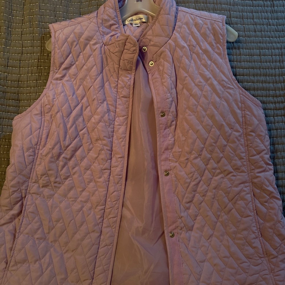 Croft & Barrow Women's Lavender Quilted Vest